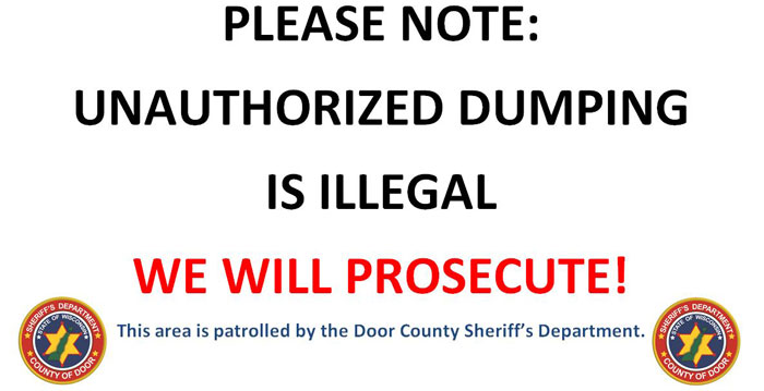 Door County Sheriff's Deartment Yard Sign